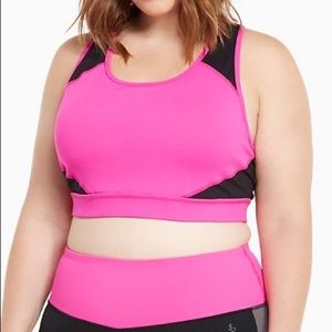 TORRID ACTIVE - COLORBLOCK SPORTS BRA SIZE 4
